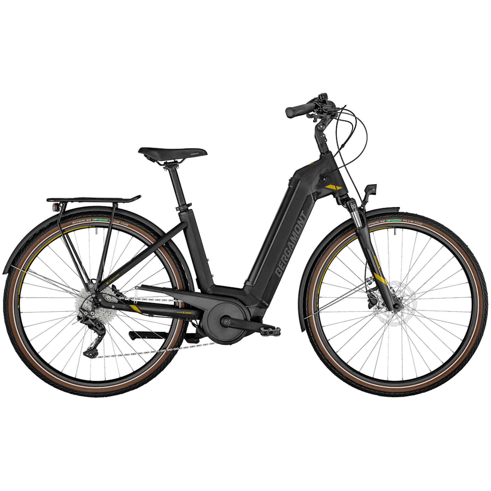 Das Bergamont E-Horizon Edition Wave, erhältlich in unserem E-Bike-Onlineshop, verfügt über einen stilvollen schwarzen Rahmen und ein praktisches Durchstiegsdesign. Dieses Elektrofahrrad ist mit einer zentralen Batterie, dicken Reifen, Scheibenbremsen, einem Gepäckträger sowie Schutzblechen vorne und hinten ausgestattet. Es eignet sich perfekt sowohl für den Stadtverkehr als auch für Freizeitfahrten.