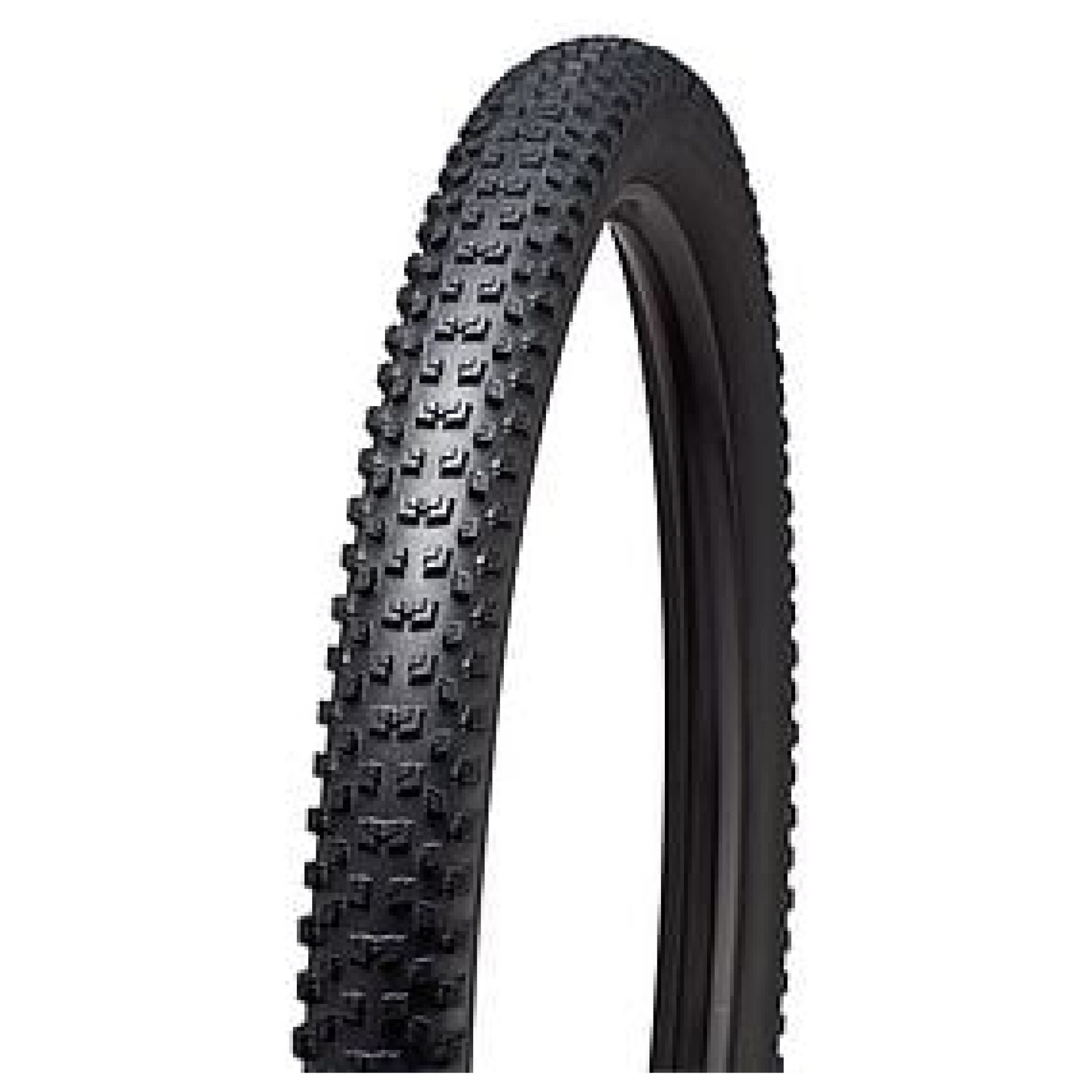 Der GROUND CONTROL TIRE von Lucas Bike steht aufrecht vor einem weißen Hintergrund. Dieser Reifen verfügt über ein grobstolliges Profil, das ihn ideal für Geländefahrten oder Mountainbiken macht, da er besseren Grip und Stabilität auf unebenem Gelände bietet. Die Seitenwand ist glatt und dunkel gefärbt, was ihn perfekt für Ihr nächstes Abenteuer macht.